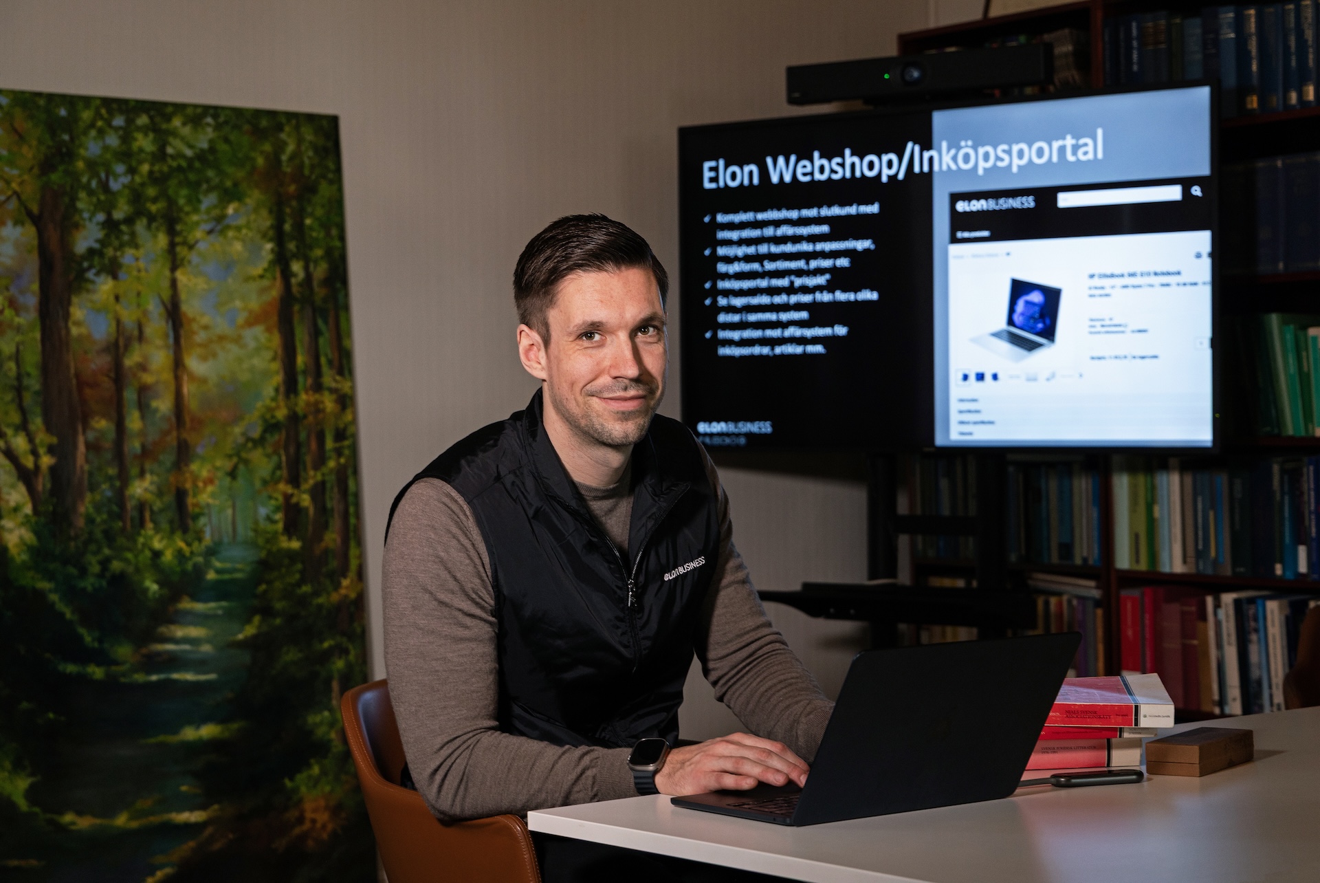 Antoine Jonsson är säljare för Elon Business i Karlskrona.